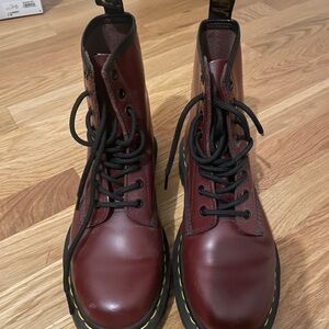 Dr. Martens Cherry Red Leather Boots